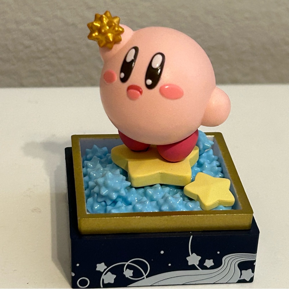 Pink Kirby Figurine on Star Base